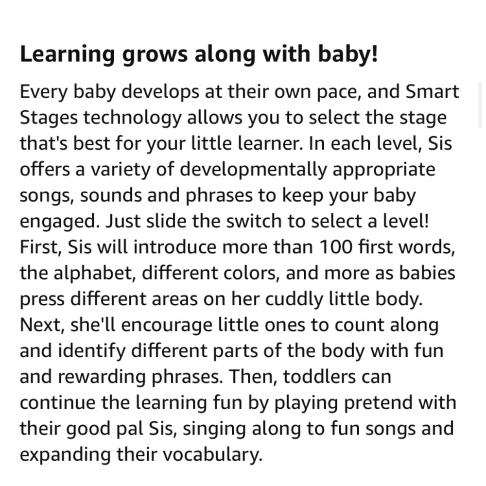 Fisher Price Laugh & Learn Smart Stages Sis - Picture 4 of 5